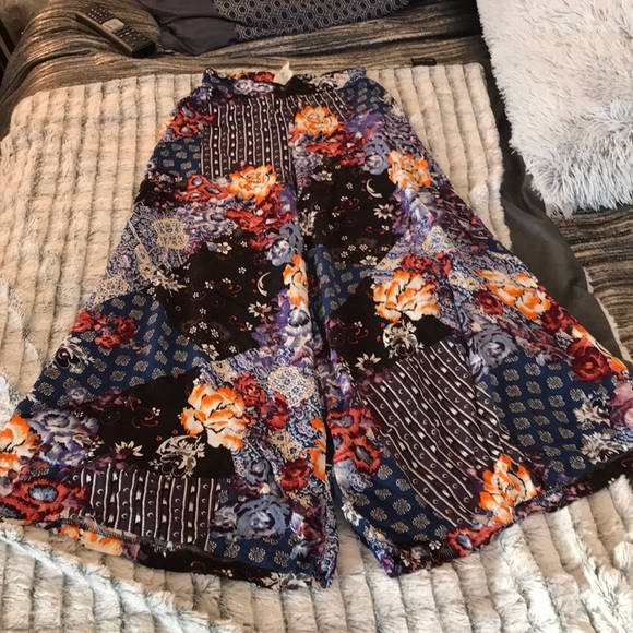 Jaase Pants - Super fun multi colored Jaase wide leg pants